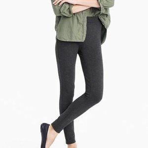 J.Crew Pixie Legging Pant | Stretch Ponte | Petite Small | Heather Charcoal Gray